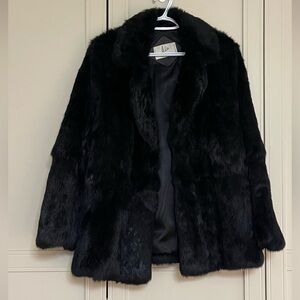Vintage 80’s ADA 100% Dyed Rabbit Fur Coat